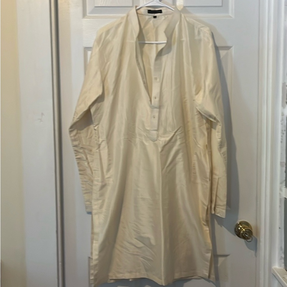 Anita Dongre Cream Casual Button Down Shirt